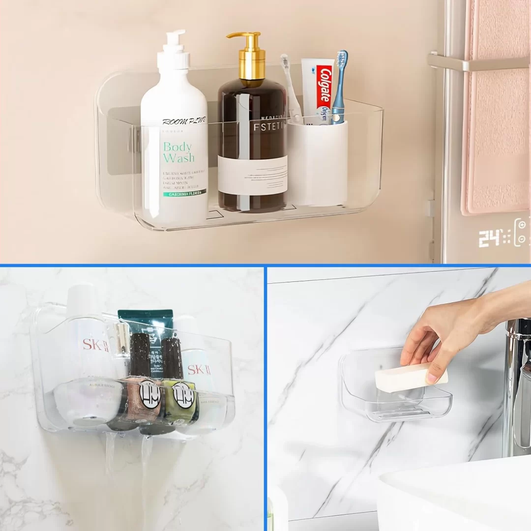 Diesisa 3pc Plastic Wall Mount Organizer 4 Diesisa 3pc Plastic Wall Mount Organizer