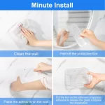 Diesisa 3pc Plastic Wall Mount Organizer