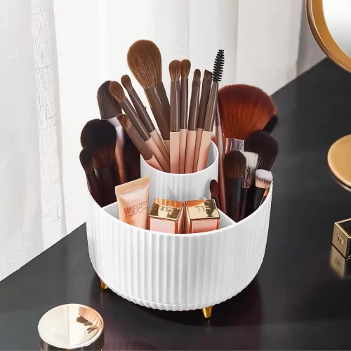 Diesisa Makeup Brush Holder Organizer - White