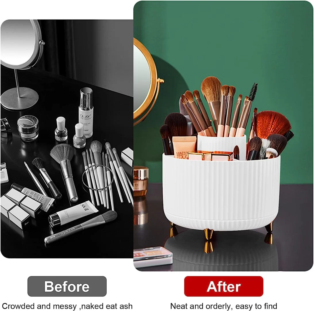 Diesisa Makeup Brush Holder Organizer - White