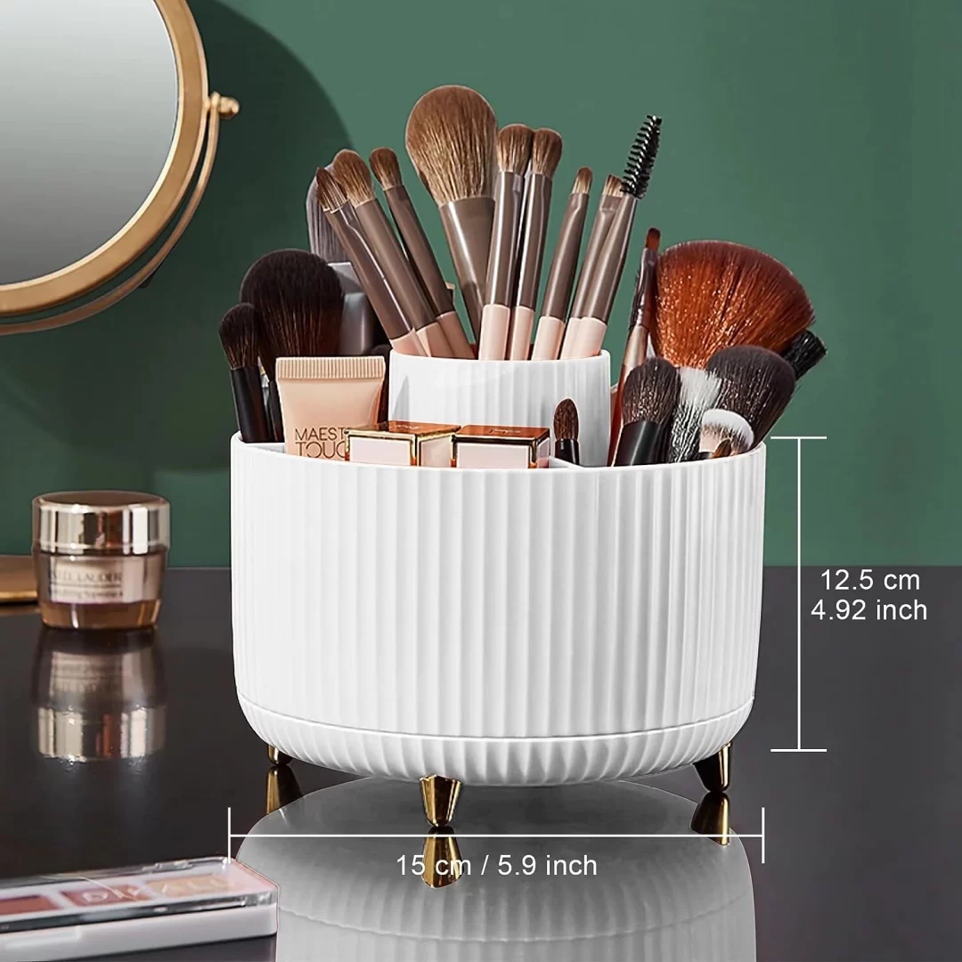 Diesisa Makeup Brush Holder Organizer - White
