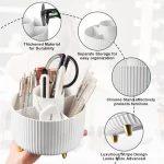 Diesisa Makeup Brush Holder Organizer - White