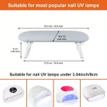 Diesisa Foldable PU Leather Nail Hand Rest - Gray