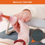 Diesisa Foldable PU Leather Nail Hand Rest - Gray