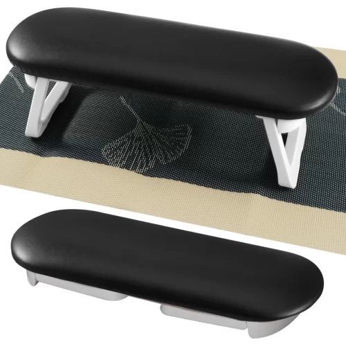 Diesisa Foldable PU Leather Nail Hand Rest - Black