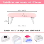 Diesisa Foldable PU Leather Nail Hand Rest - Pink