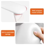 Diesisa Foldable PU Leather Nail Hand Rest - White