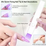 Diesisa Mini UV LED Nail Lamp - White