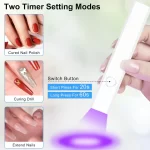 Diesisa Mini UV LED Nail Lamp - White