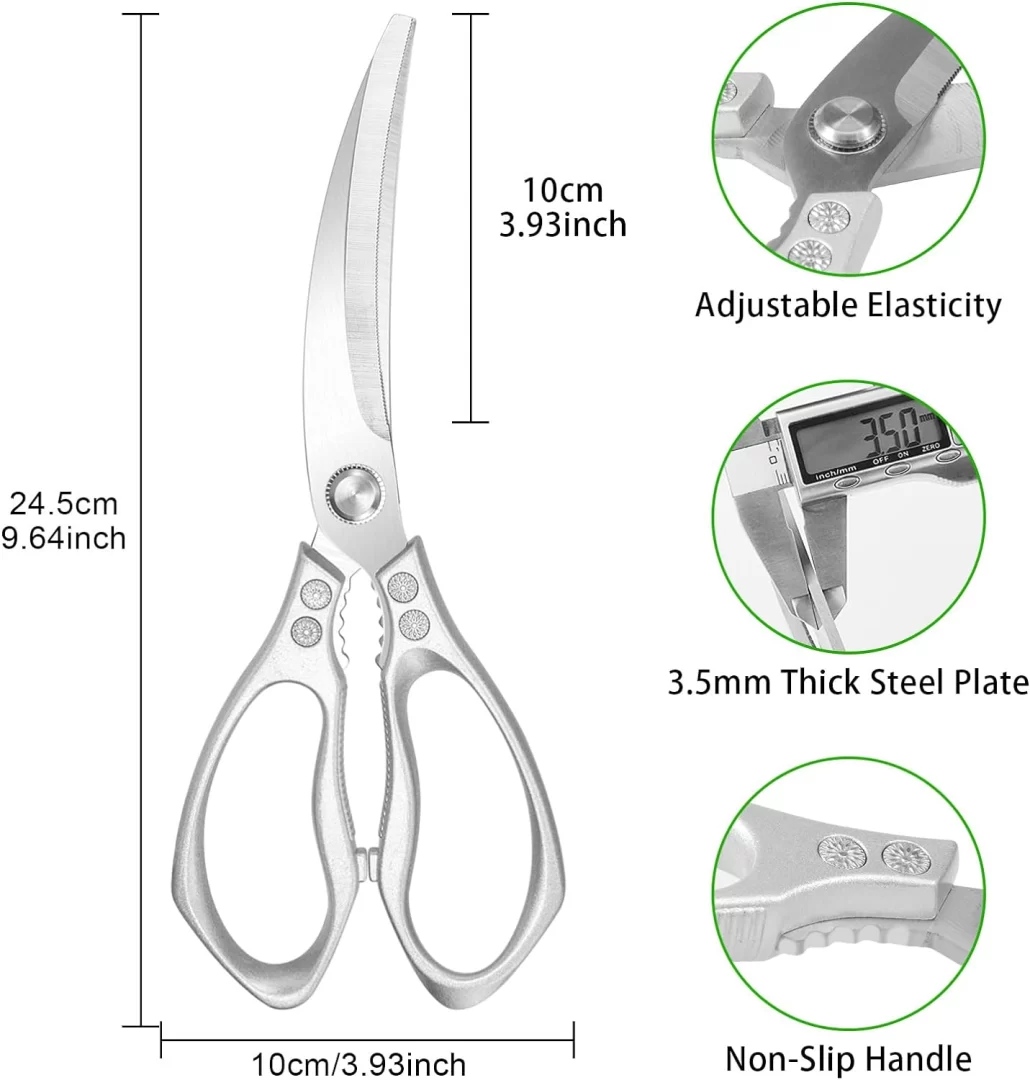 Diesisa Kitchen Scissors - Sliver 3 Diesisa Kitchen Scissors - Sliver