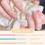 Diesisa 8pcs Nail Art Brushes Set