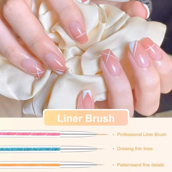 Diesisa 8pcs Nail Art Brushes Set 5 Diesisa 8pcs Nail Art Brushes Set